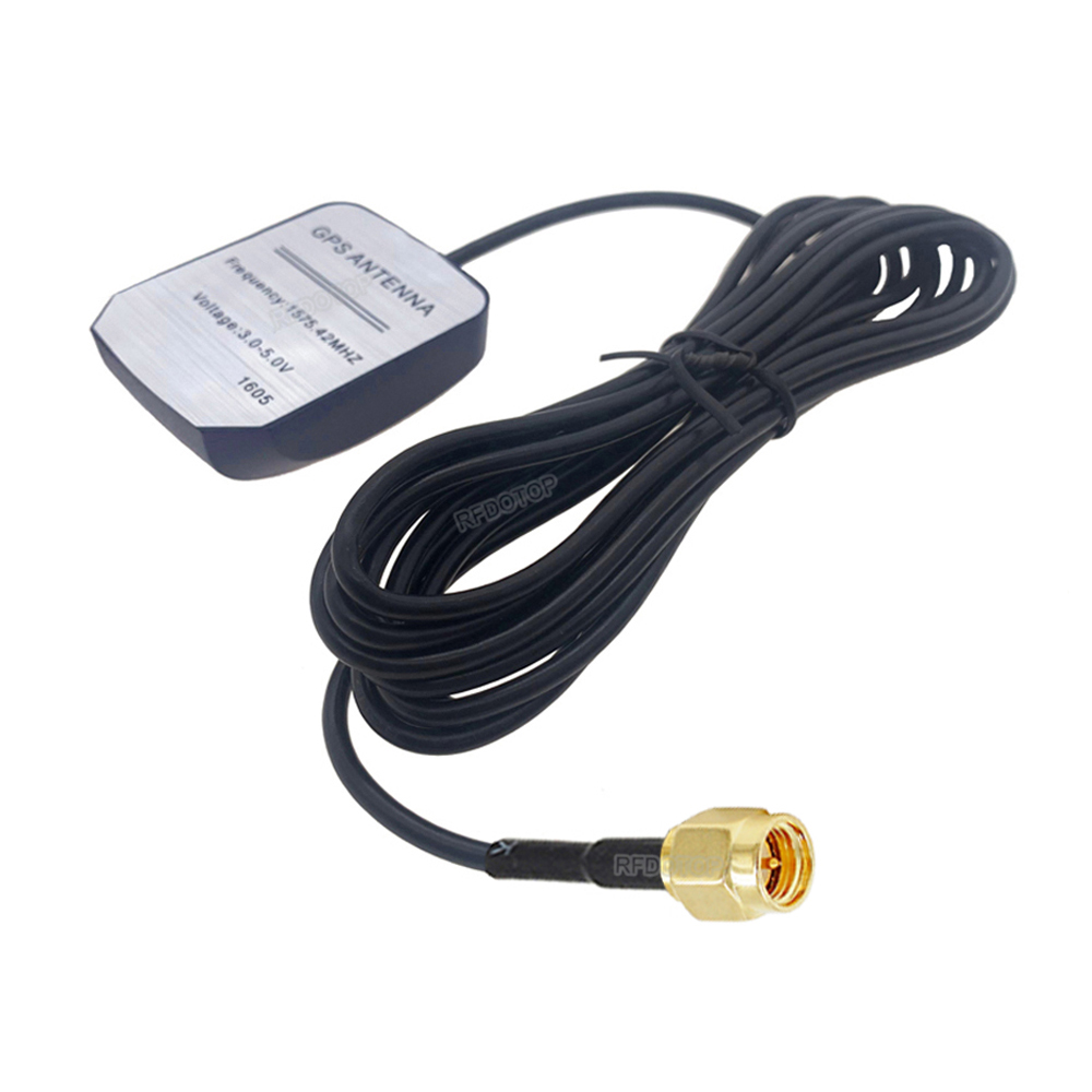 Sma/Mcx Gps Antenne Navigator Versterker Auto Signaal Repeater Versterker Gps Ontvangen En Verzenden Voor Telefoon Auto Navigatiesysteem: legergroen / 7P