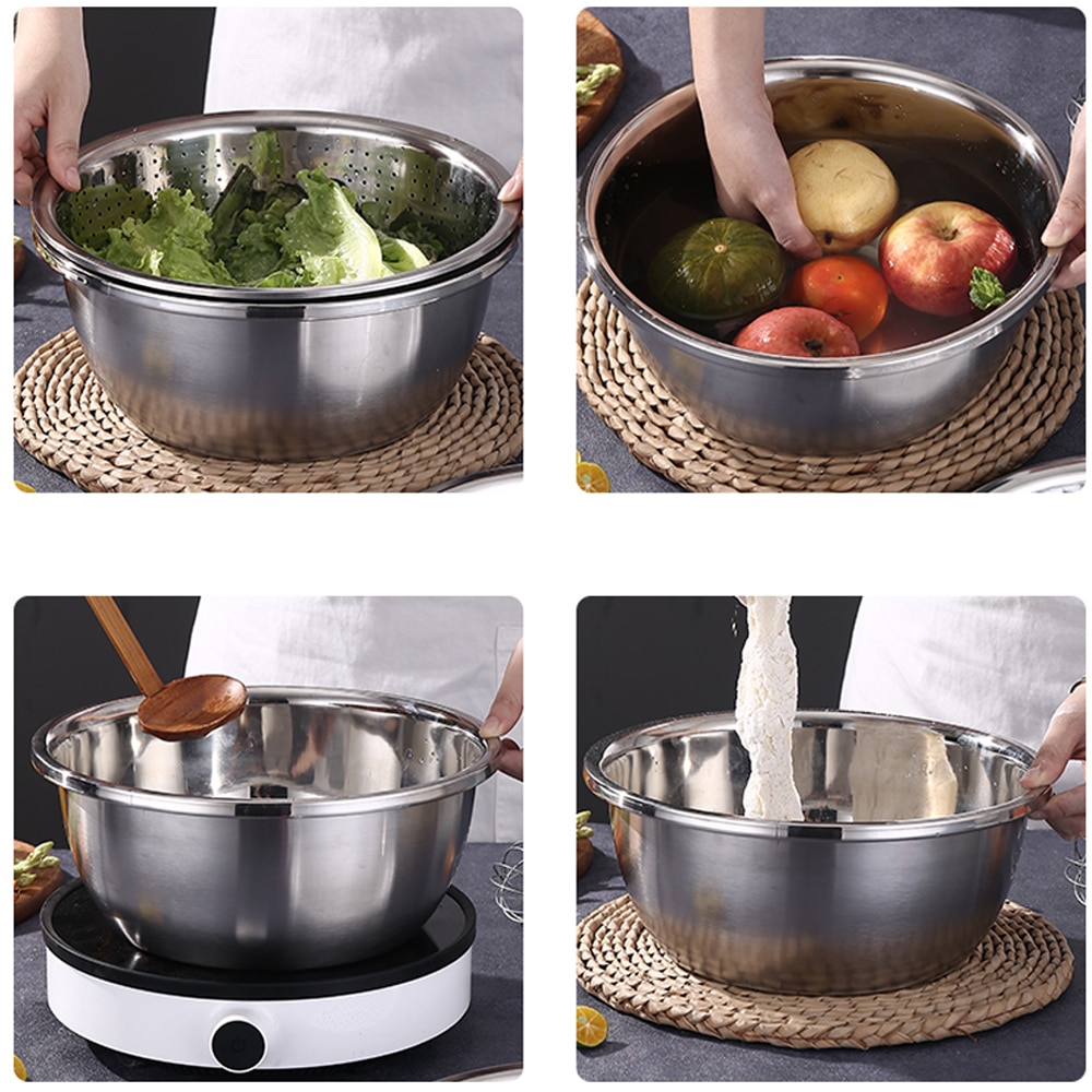 Multifunctionele Rvs Wastafel Wasbak Keuken Vergiet Mesh Mand Plantaardige Slicer Cutter Afvoer Mand Salade Maker Kom