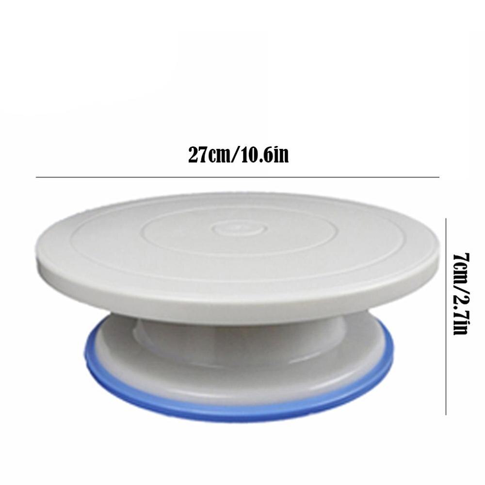 Baking Tools Cake Decorating Table Round Flat Plastic Cake Turntable Cake Turntable Spatula / Turntable: Rubber