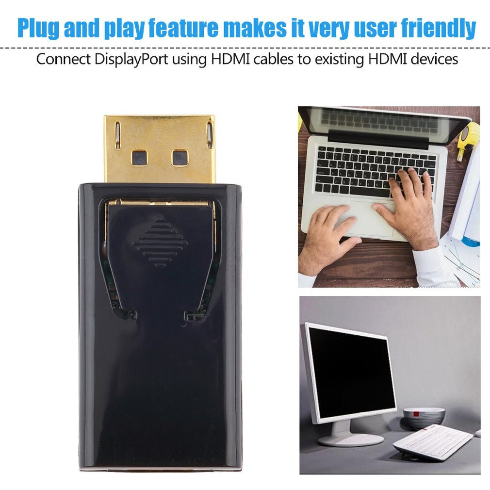 Display Port DisplayPort DP Male to HDMI Female Converter Cable Adapter Video Audio Connector for HDTV PC