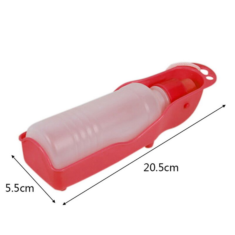 Pet Dog Water Bottle 250ml Folding Drinker Plastic Portable Water Bottle Pets Outdoor Travel Drinking Water Feeder bowl for dogs