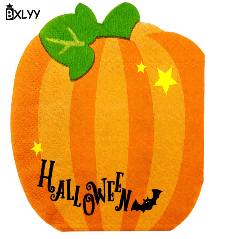 BXLYY Leuke Pompoen Wegwerp Tissue Servet Halloween Party Decoratie Feestartikelen Christmas Home Decorations.7