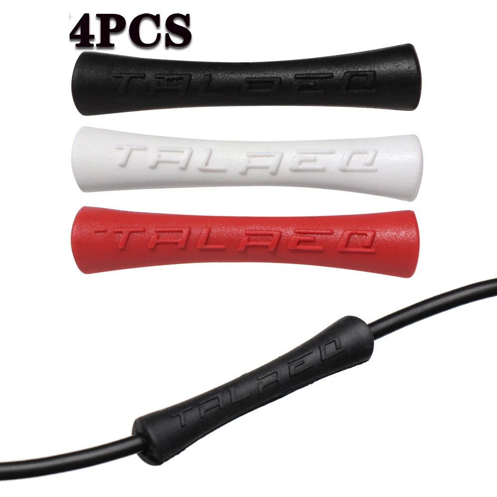 4 stuks mtb anti-wrijving fiets frame bescherming rubberen beschermhoes beschermbuizen kabelbeschermer lijnbuis beschermhoes