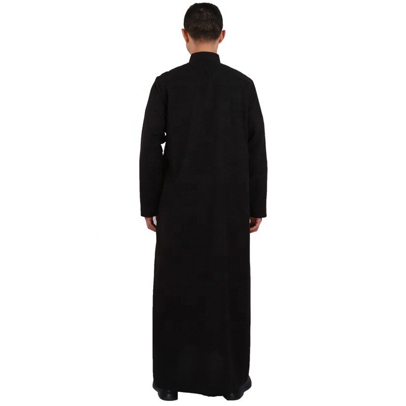 Abaya-Robe longue pour hommes, grande taille, à manches longues, vêtements islamiques, Kaftan, Pakistan, Robe de prière
