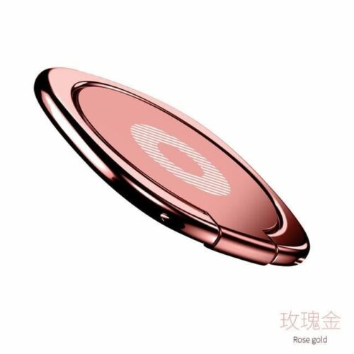 Metal Ultra Thin Phone Holder Universal Mobile Phone Finger Ring Holder Flexible Phone Stand for Samsung Galaxy Note 10 Huawei: B-Rose