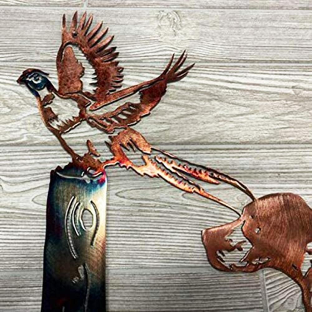 Ornements d&#39;oiseaux en fer forgé pour jardin, artisanat artisanal en métal, décoration en forme d&#39;animal pour salon de maison,