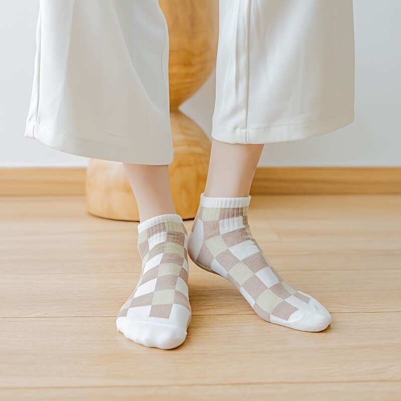 5 pares de calcetines al tobillo de oso de peluche, cómodos y bonitos calcetines cortos para mujer