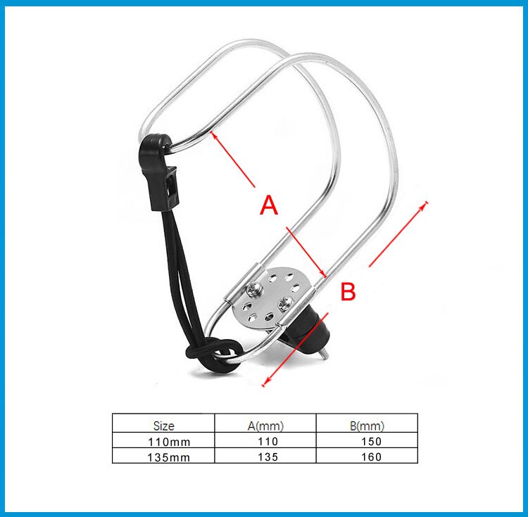 Marine Grade Stainless Steel 316 Horseshoe Life Buoys Swimming Ring Holder Ship Buoy Bracket Lifebuoy Bracket Boat Accessories