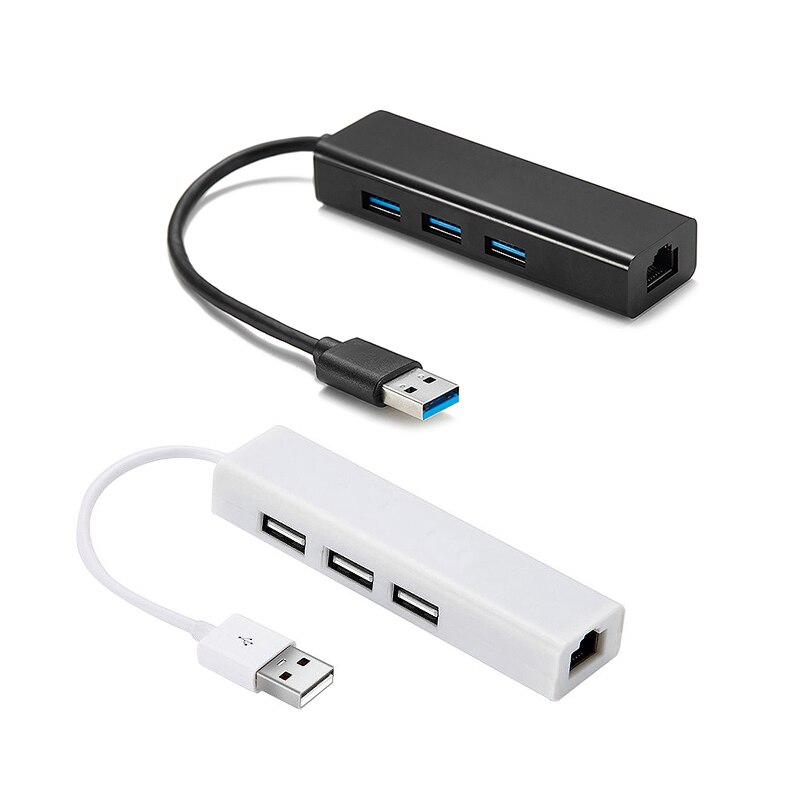 Usb 3.0 To Rj45 Gigabit Lan Adapter 3 Port Usb Hub 3.0 Connector Extender