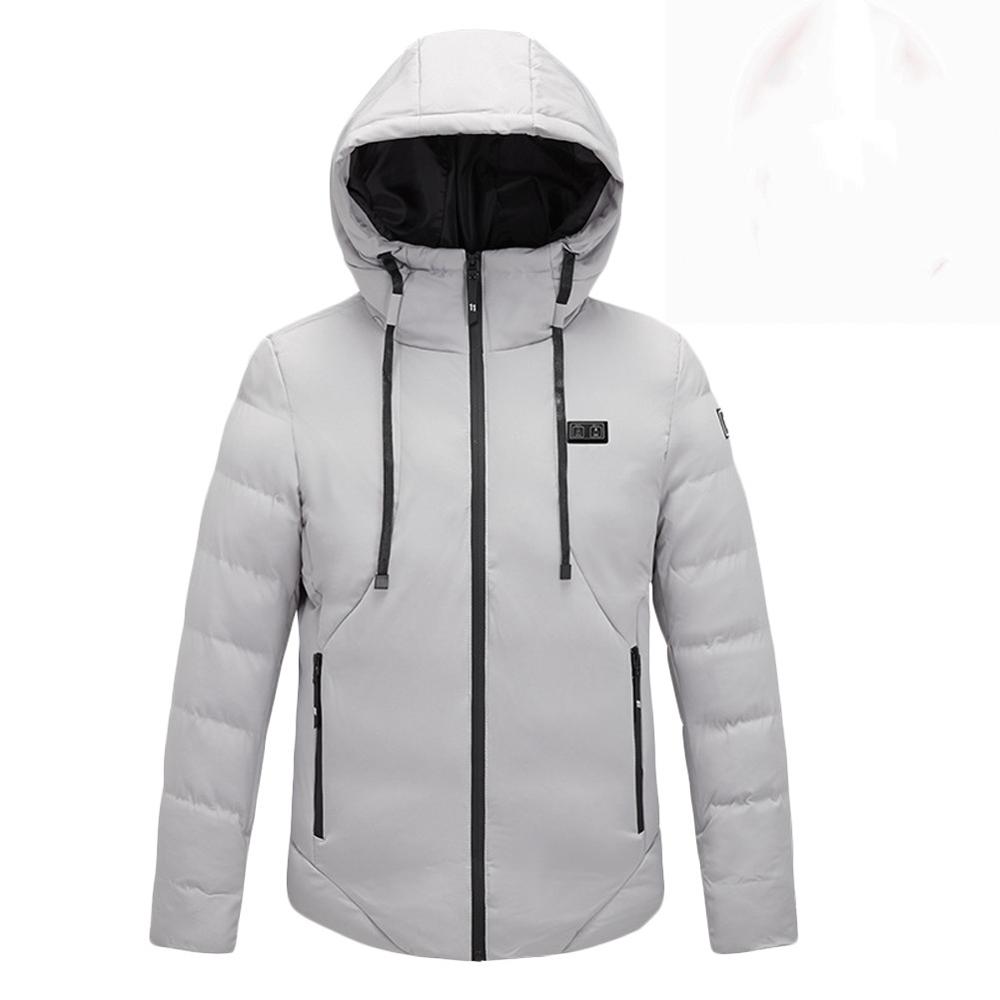 9 Zone Electric Heating Clothing Dual Control Thick Clothes Three-Speed USB Heating Jacket Heating Keep warming Cotton Clothing: GY1 / XXXL