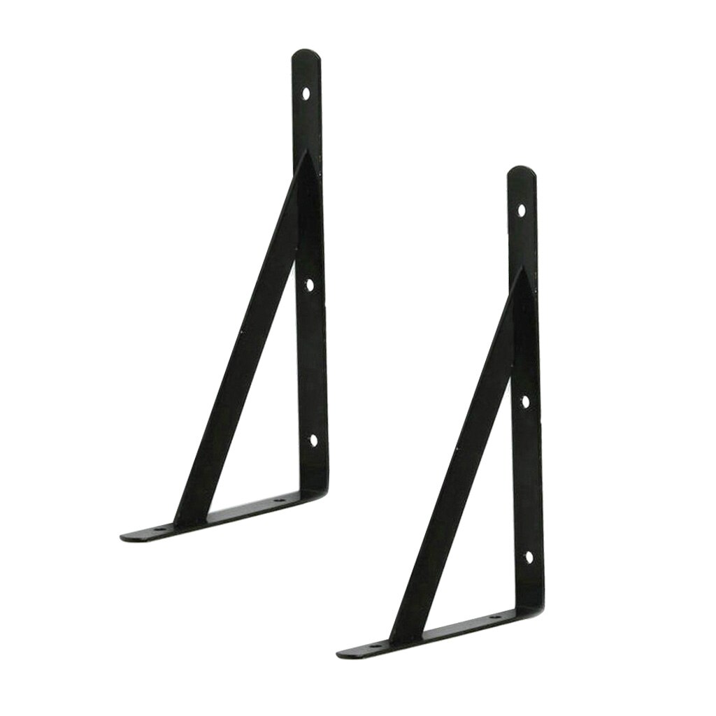 2pcs Heavy Duty L Shape Wall Shelf Support Bracket DIY Rack Supporter Stand for Photo Frame, Books, Camera Holder