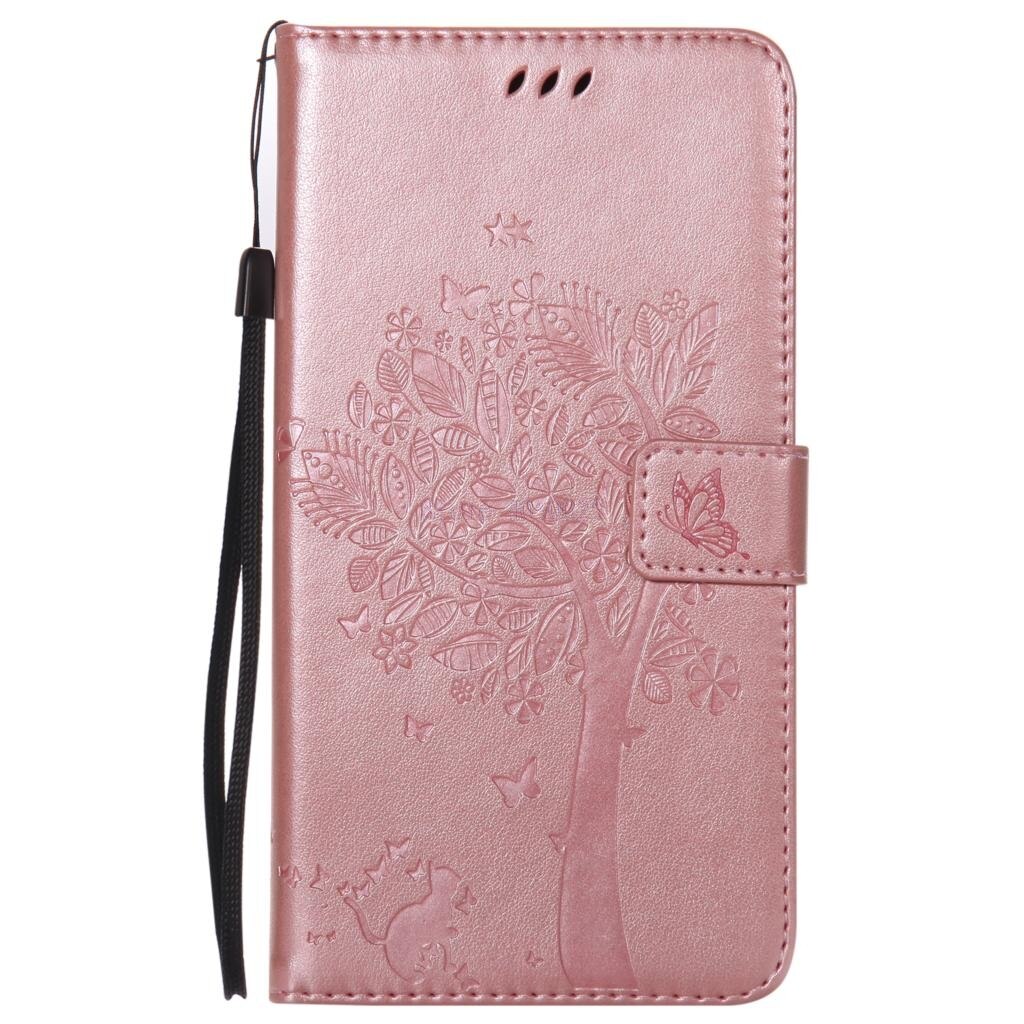 Coque voor lg  k10 k 10 lte lgk 10 k410 flip wallet leren telefoonhoesje voor lgk 430 k420n k430 k430ds k 420n k 430 k 430ds capa: Roségoud