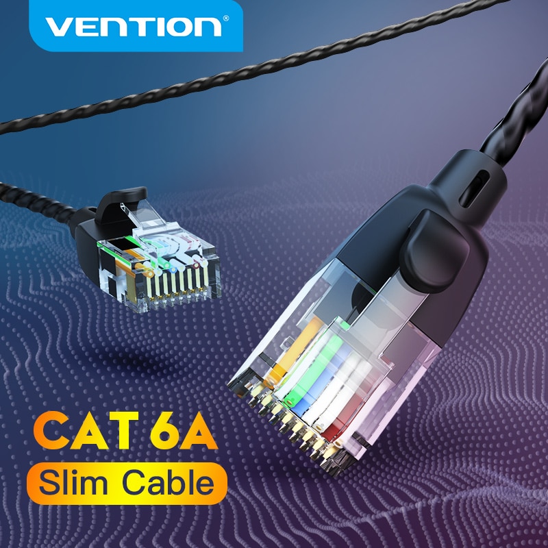 Ventie Cat6A Ethernet Kabel 10Gbps Lan Kabel Utp Rj 45 Slanke Ethernet Patch Kabel Compatibel Patch Cord Voor Modem router