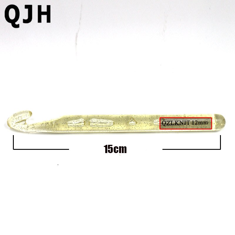 12mm 15mm 18mm 20mm crochet hooks crochet Plastic Knitting Needles Pins for Thick Yarn DIY Crafts Sewing Knitting weaving Tools: 12mm 1pcs