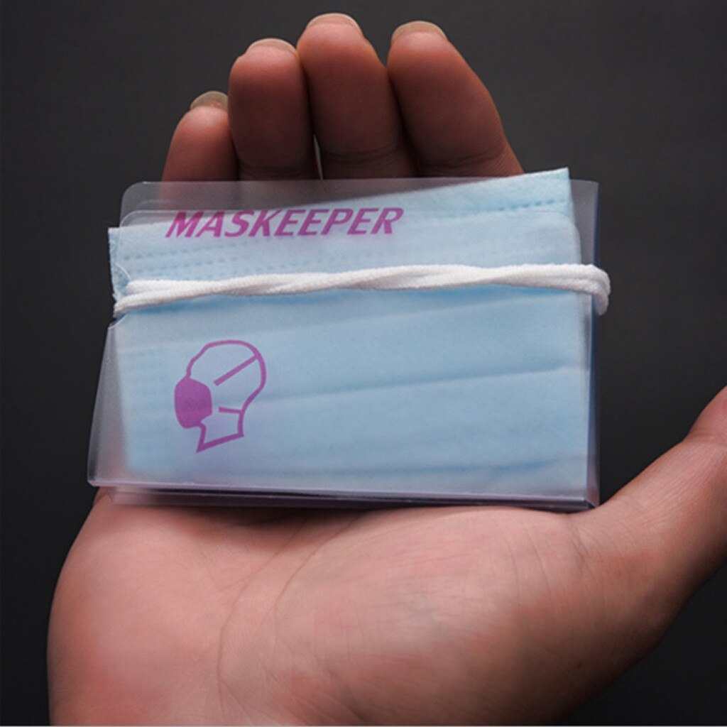 1PC Faltbare Maske Lagerung Clip Kunststoff Portable Storage Tasche Nette Maske Box Maskeeper Organizer Container Fall Maske Keeper