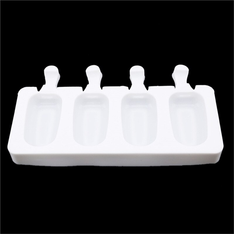 Homemade Food Grade Silicone Ice Cream Molds Ice Lolly Moulds Freezer Ice Cream Bar Molds With Popsicle Sticks Eco-Friendly