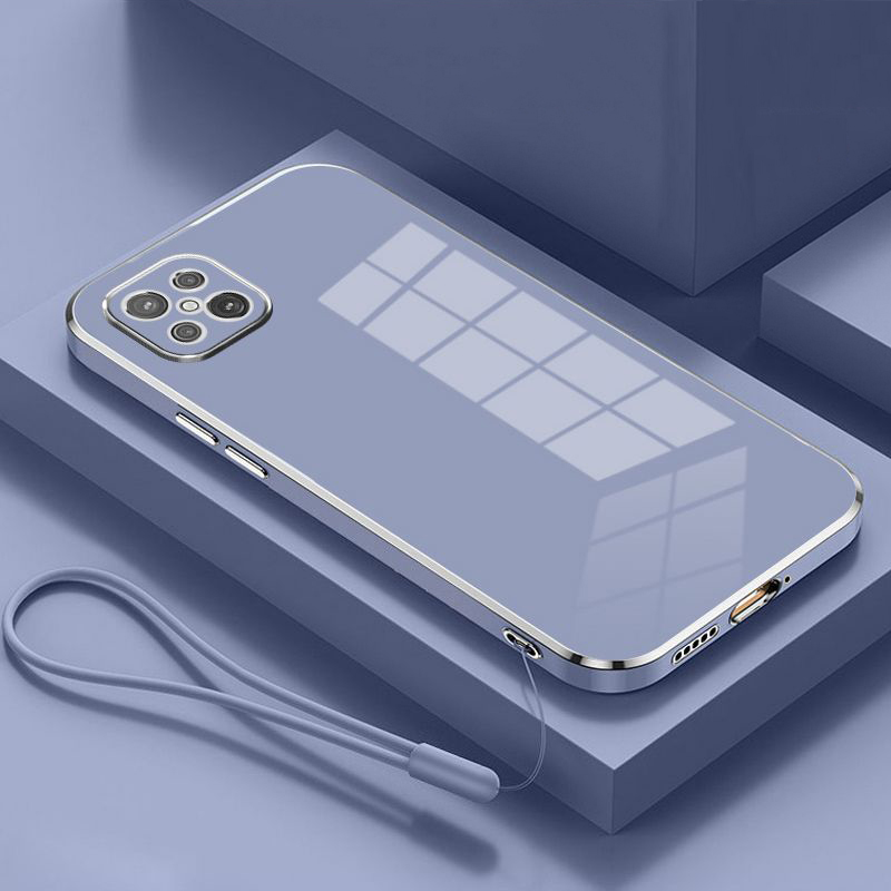 Til oppo reno 4z 5g cover oppo reno 4 z telefoncover cph 2065 cover oppo reno 4z reno 4 z 5g luksuriøst firkantet belægning stødsikkert bagcover: Lilla lyserød