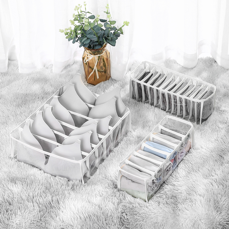 Unterwäsche organizer kleidung schränke Kasten Wandschrank zimmer organisatoren faltbare schublade Heimat Organisation und lagerung schlafzimmer Regal: dunkel khaki