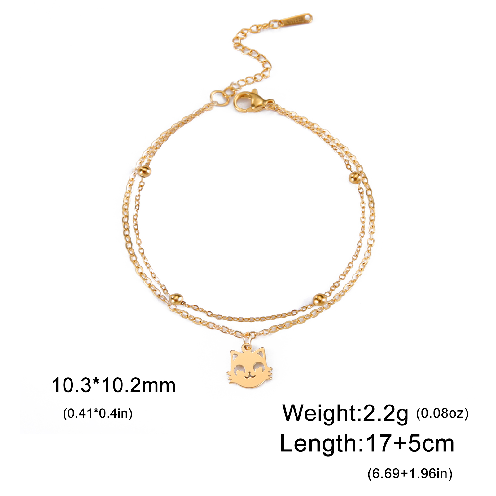 Teamer Roestvrij Staal Hond Paw Bedelarmband Bohemia Schattige Olifant Kat Hoofd Armbanden Voor Vrouwen Feest Sieraden Moeder 'S Dag Cadeau: Groene Dragonly