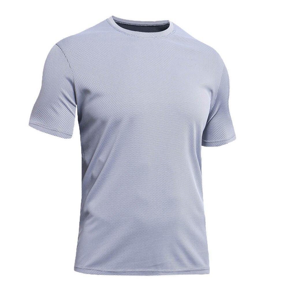 Camisetas deportivas de malla delgada transpirables de secado rápido para hombre para verano al aire libre DOG88: Light gray / M