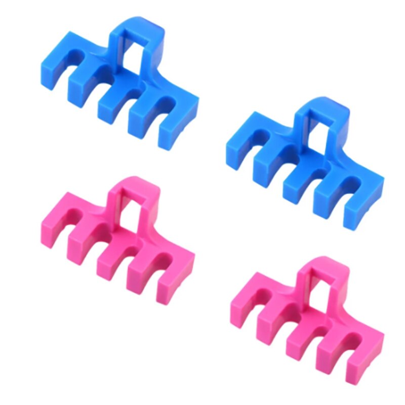 4 Pcs Badminton Racket Stringing Machine Tool Racquets Pressure Reducer Load Spreader Adapter Attachment: Pink blue