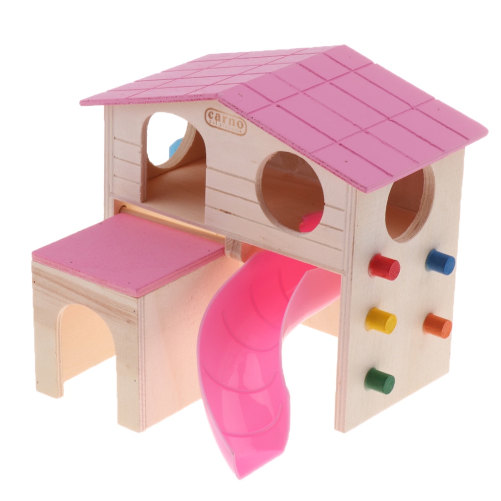 Fun Hamster Speelgoed Huis Met Ladder Houten Kooi Huisdier Kleine Dieren Speelgoed