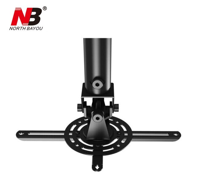 Support de projecteur rétractable de NBT718-2 support de projecteur de plafond support de projecteur de mouvement complet 603 ~ 853mm noir blanc