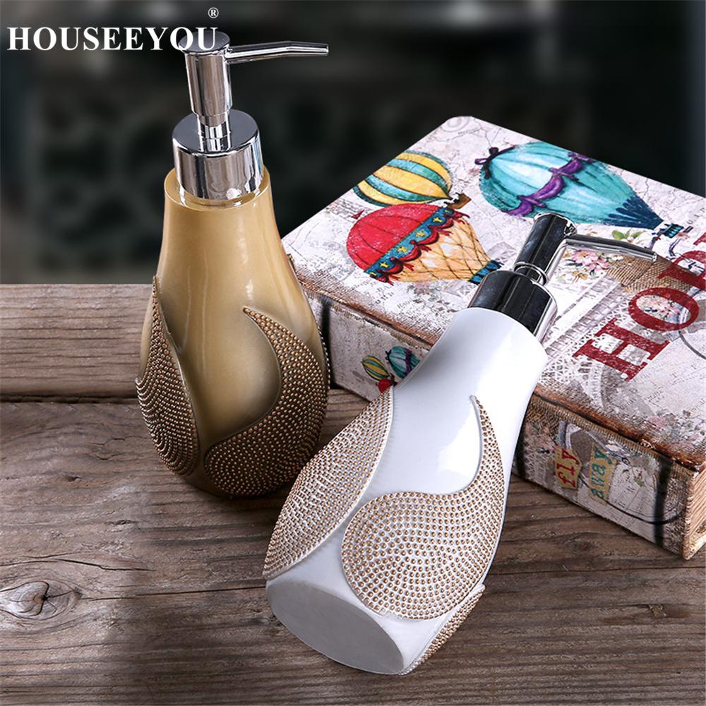 Hand Pump Liquid Soap Dispenser Bathroom Kitchen Sink Shampoo Sanitizer Bath Shower Gel Press Lotion Bottle Washing