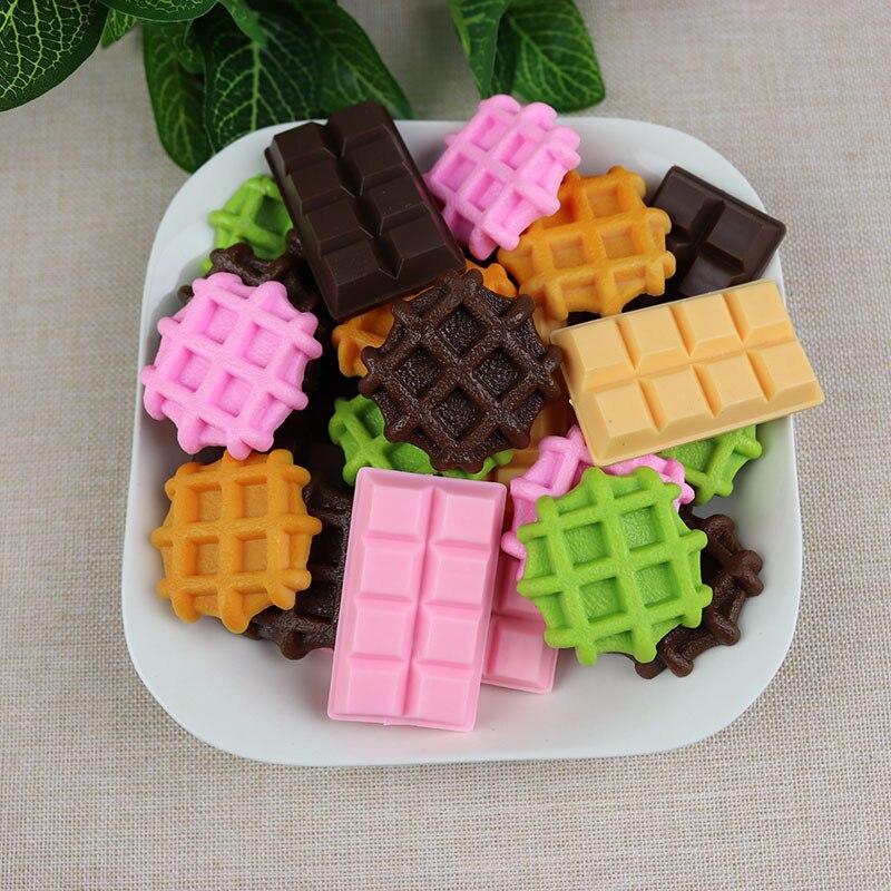 Kunstig mad pvc chokolade chip cookies diy kage fest butik vindue dekoration
