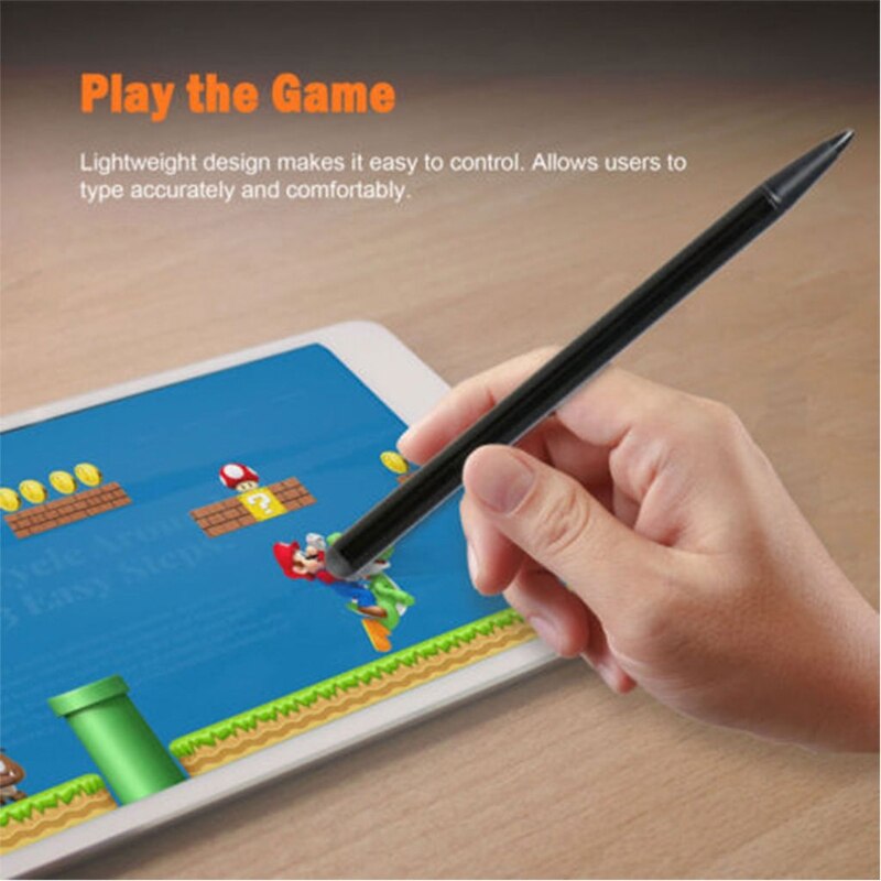2-In-1 Capacitive & Resistive Touch Screen Stylus Pen For iPhone iPad Tablet Phone T3LB