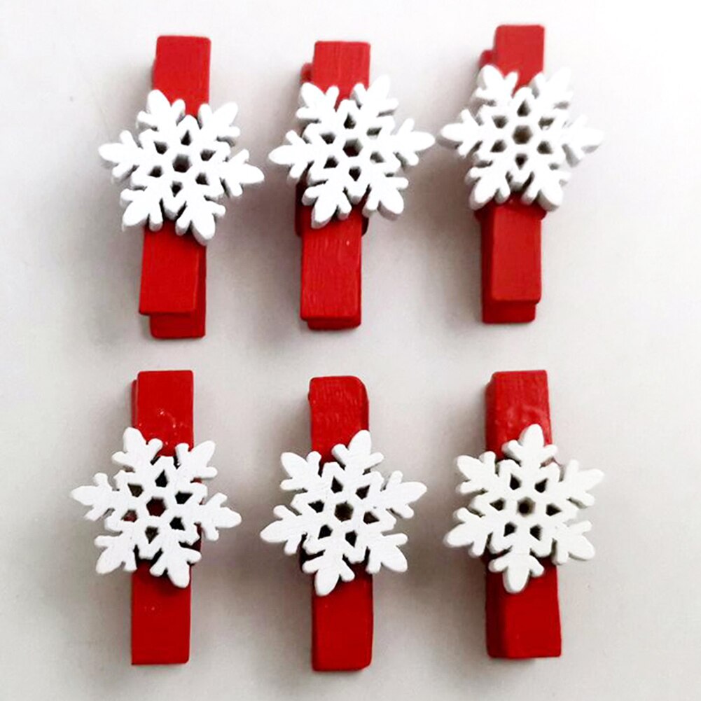 25 st trälappar foton klämmor snöflinga älgpinne klädnypa gör-det-själv festtillbehör dekorationer för fest, pyssel, , kort