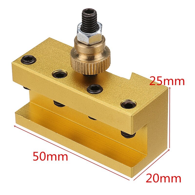 1/4-3/8 Inch 20X25X50Mm Draaibank Snelwisselbeitelhouder Draaien Facing Holder Frezen Cut Tool Houder Voor Ccmt Tcmt frezen Insert