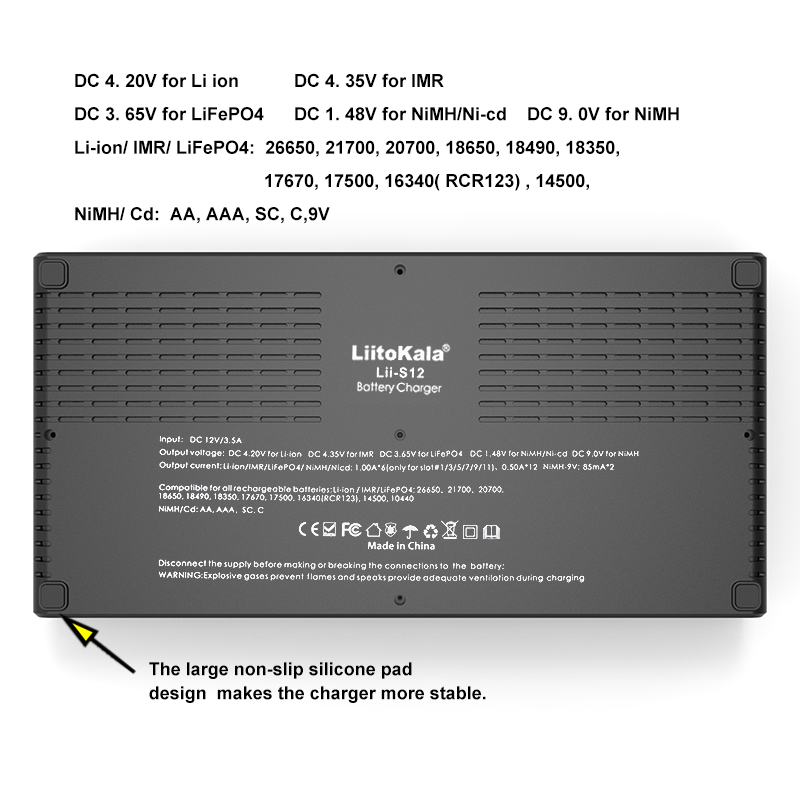 Liitokala Lii-PD4 Lii-S12 Lii-PD2 18650 Battery Charger For 3.7V 9V 26650 26670 18350 16340 18500 14500 1.2V NI-MH/CD AA AAA