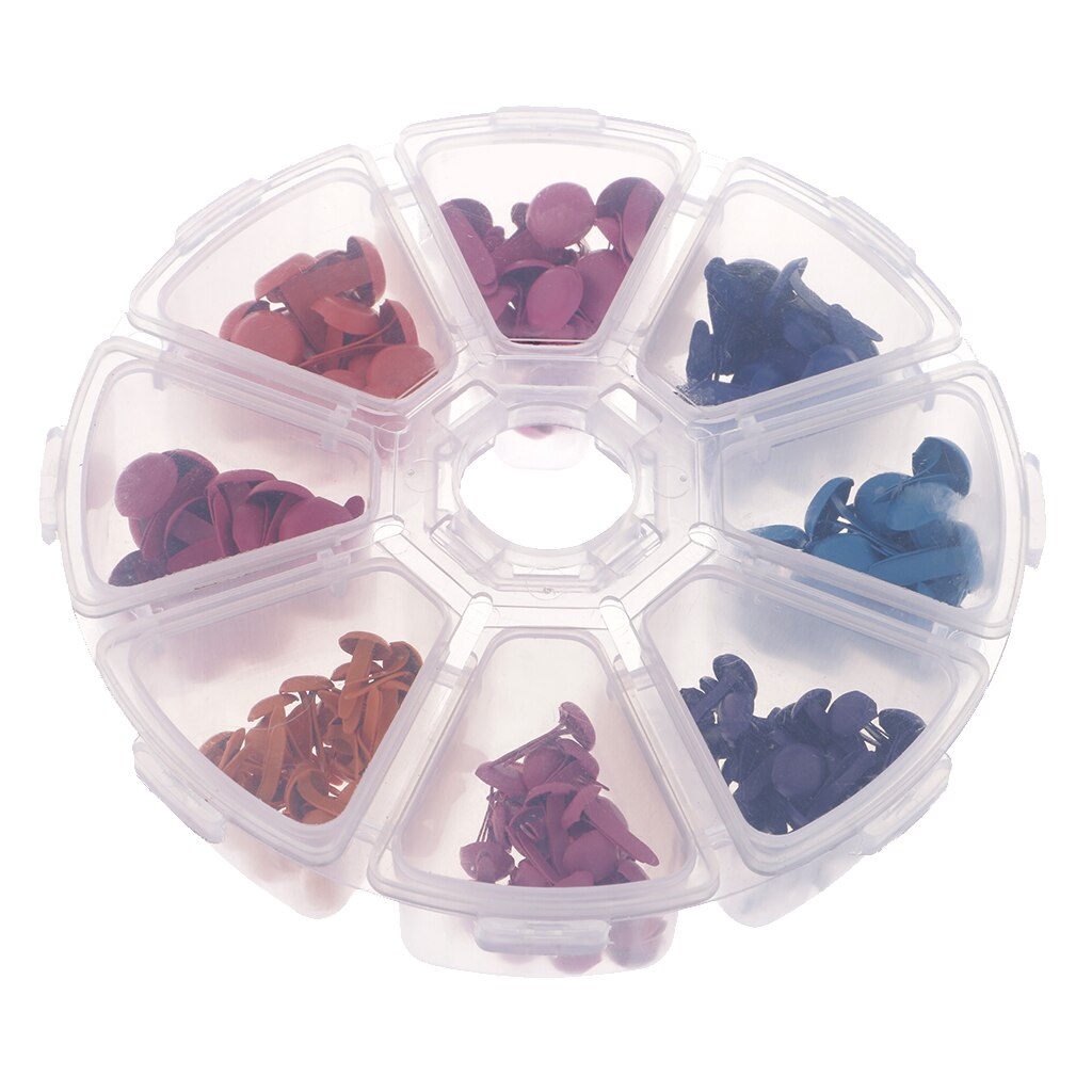 200 Pieces Mini Round Pastel Brads Split Pins Paper Fasteners Scrapbooking