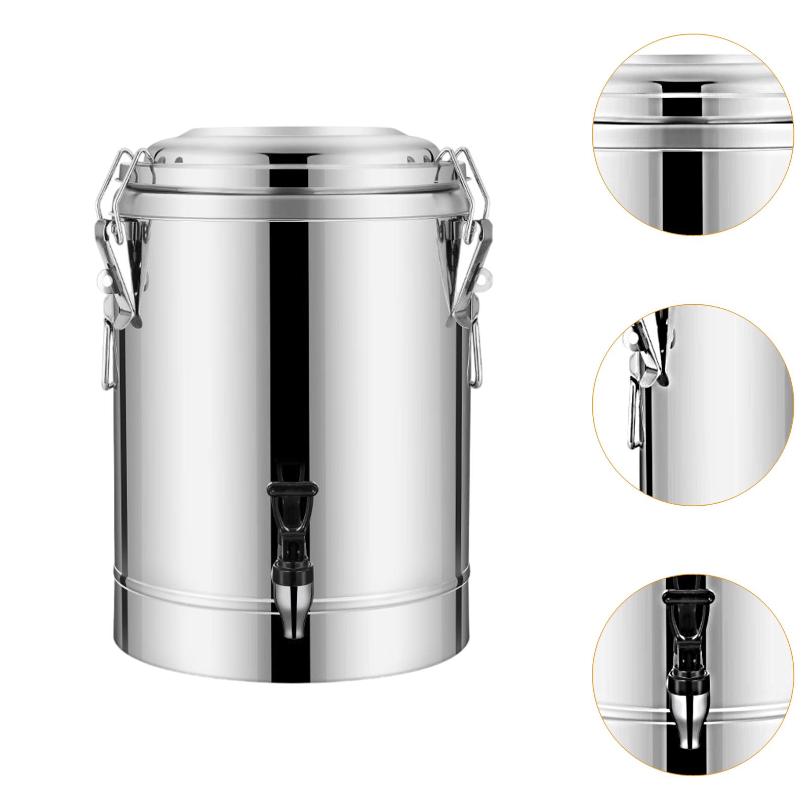 10L/20L/30L Insulated Bucket Stainless Steel Insulated Bucket Large Capacity Insulated Beverage Dispenser with Faucet