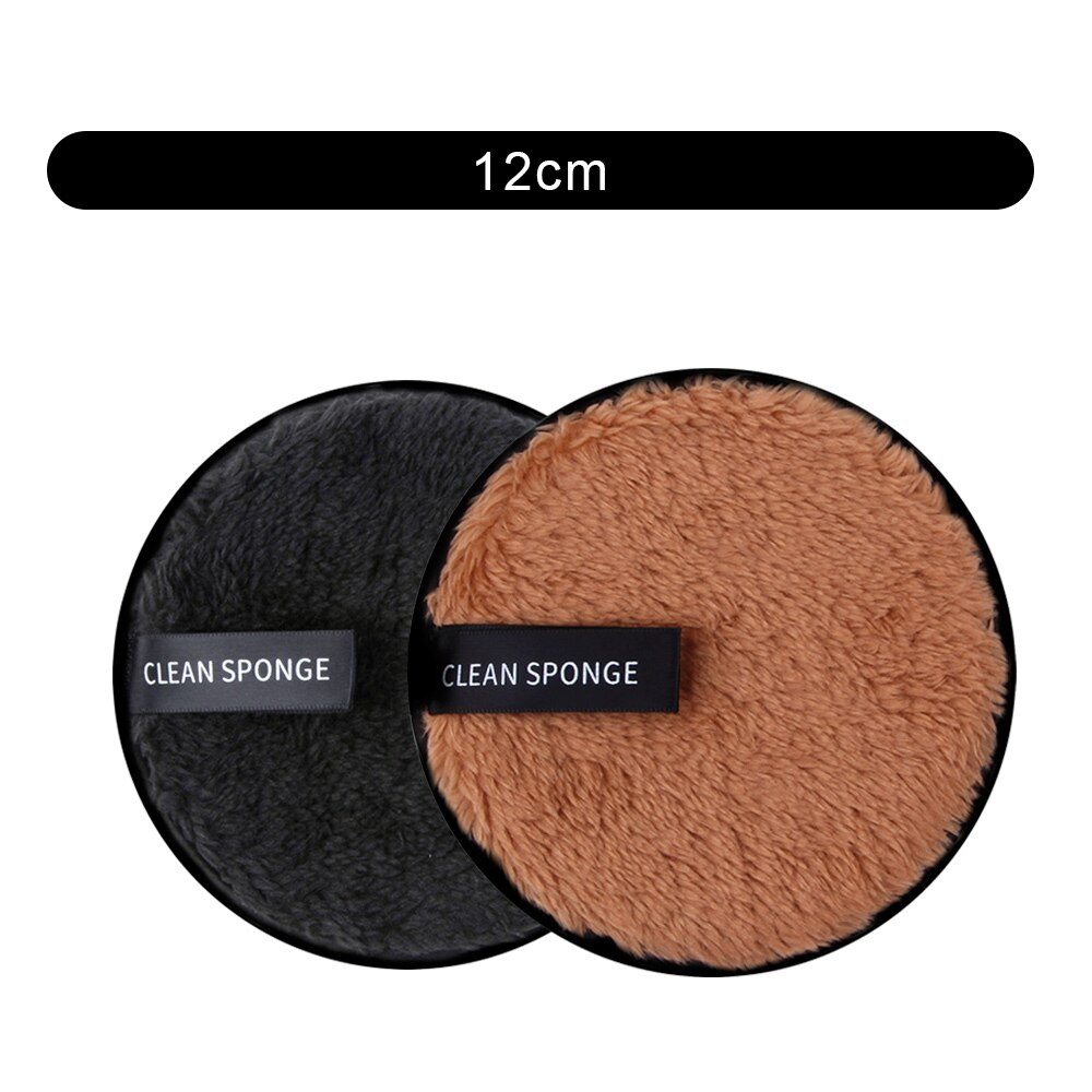 1/2Pcs Makeup Remover Pads Microfiber Cloth Pads Face Cleaning Washable Cotton Pad Reusable Makeup Remover Wipes Cosmetic Puff: 2pcs Set 1