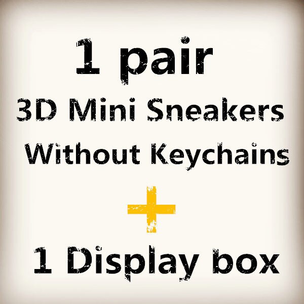 3D Mini Sneakers Keychain Phone Strap For and: 1 pair display no R