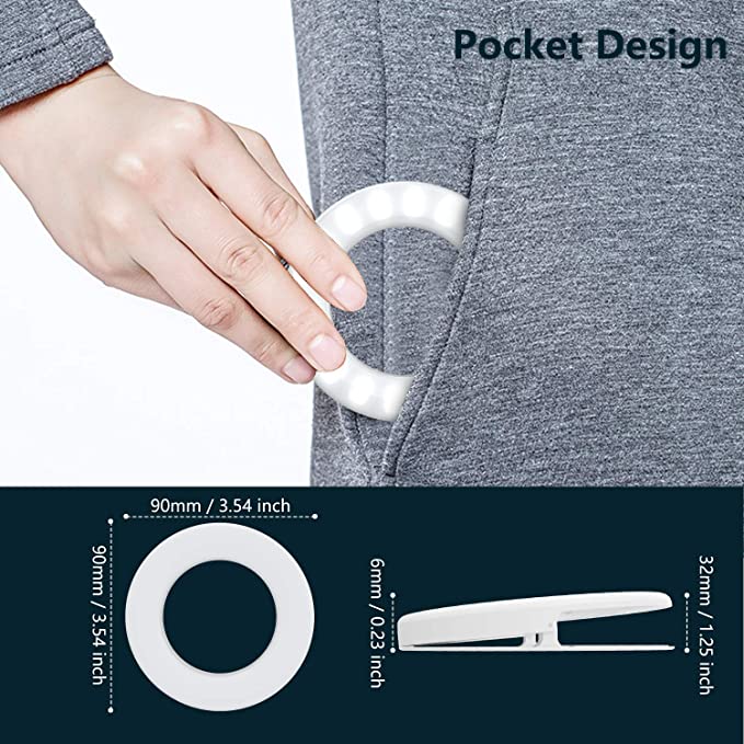 Anillo de luz para selfi, Círculo Led Mini abrazadera de luz para teléfonos, recargable, maquillaje, relleno, portátil, cámara y vídeo