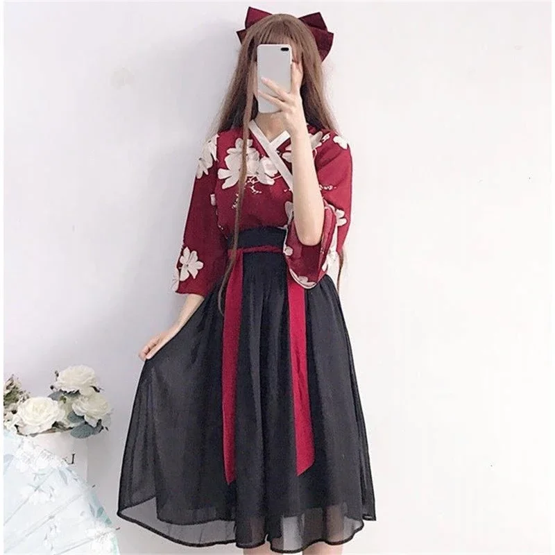 Robe Kimono für Füllungen und Femmes, Stil Japonais Columbro, Vintage Hanfu Haori Kawaii, Gießen Sie Fête, Yukata, Vêtements Asiatiques, j