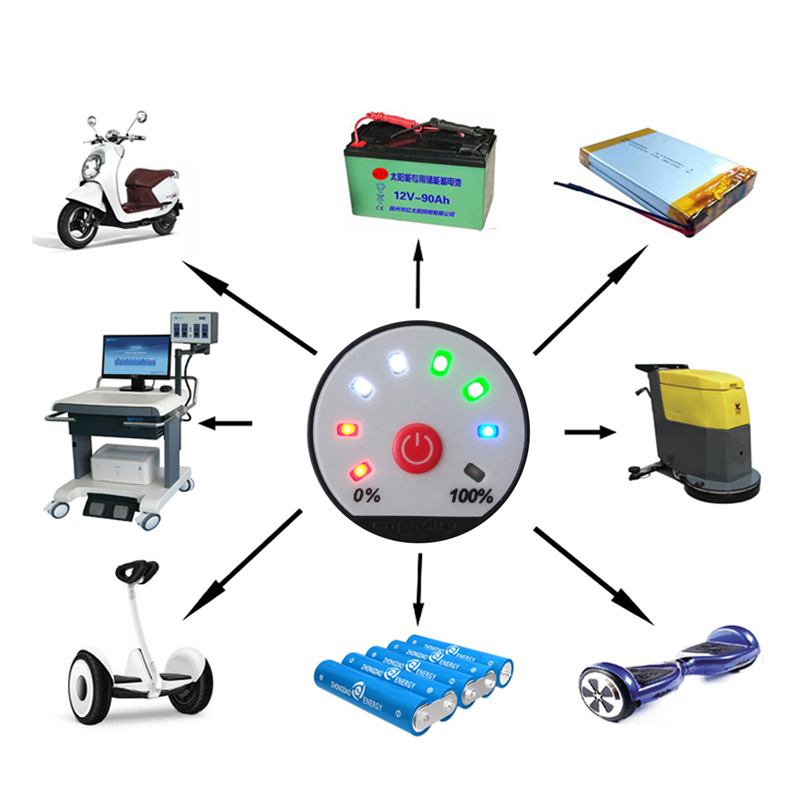 8-65v universele lcd auto zuur lood lithium batterij capaciteitsindicator digitale voltmeter spanningstester js -8t