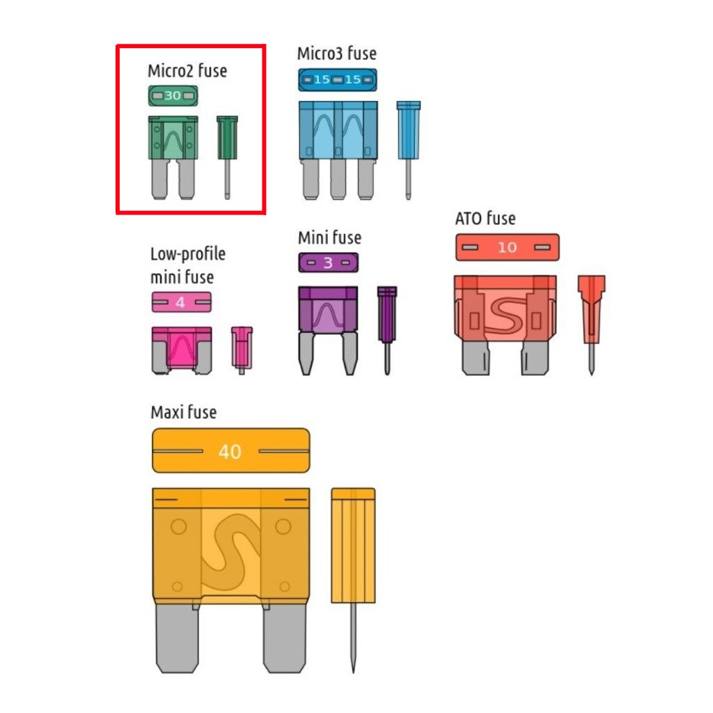 Blade Stijl Atr Apt Micro 2 Fuse Tap Holder Met 5AMP Zekering Circuit Adapter Auto Remote Starters
