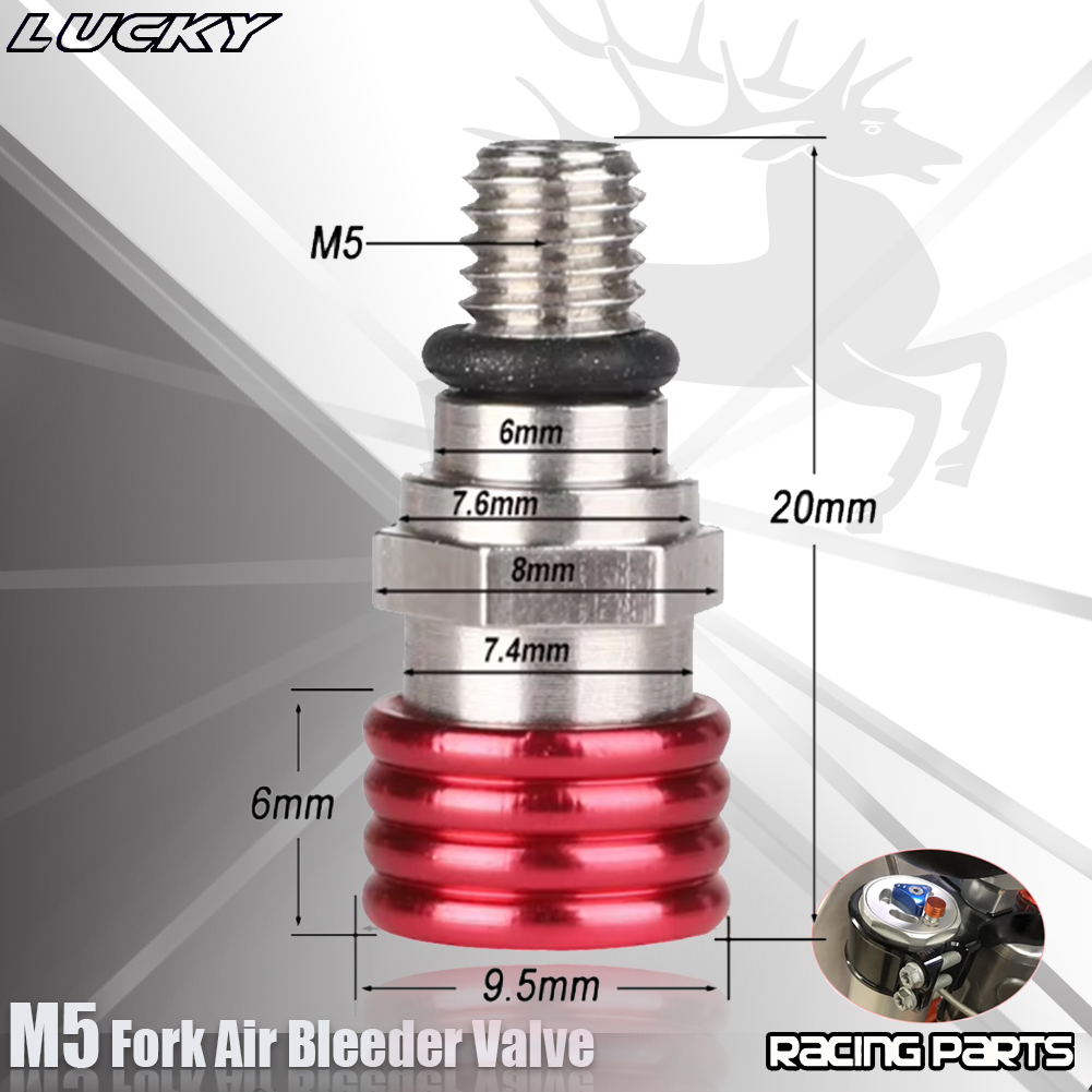 M5 Schraube Gabel Entlüfter Linderung Ventil Für Kawasaki Yamaha CR CRF YZ YZF WRF KX KXF RMZ 80 125 250 450 MX Moto-Cross Enduro