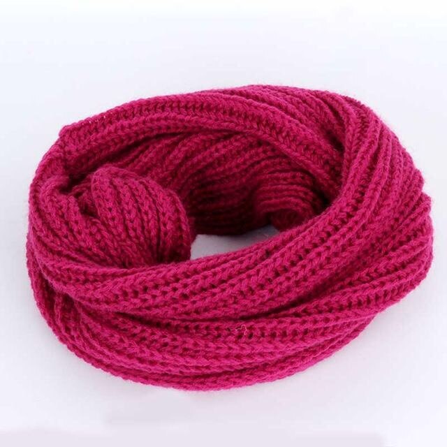 Warm neck in herfst en winter, mannelijke en vrouwelijke studenten kan match allerlei gebreide truien en all-purpose sjaals: rose red