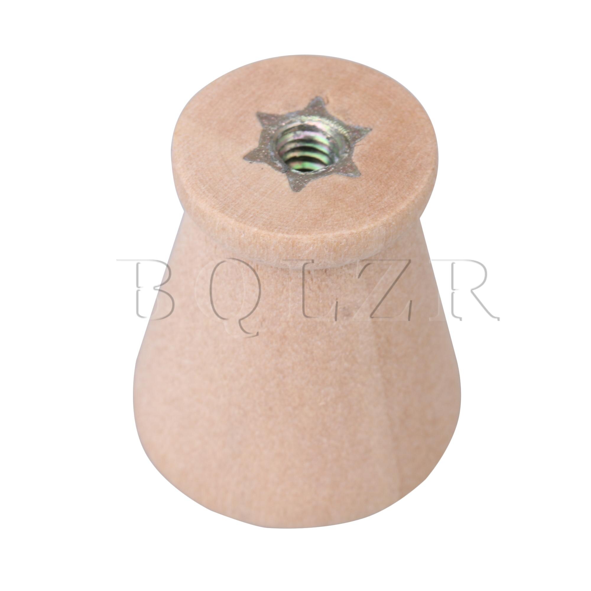 BQLZR Tapered Wooden Handle Unpainted Cupboard Cab... Grandado