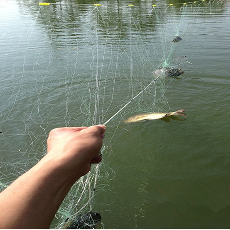 Sterk wire havfiskenett  h2m*l40m 3 lag 2cm-7cm mesh fiskenettverk potes red de pesca vask fiskegarn kina fiskeverktøy