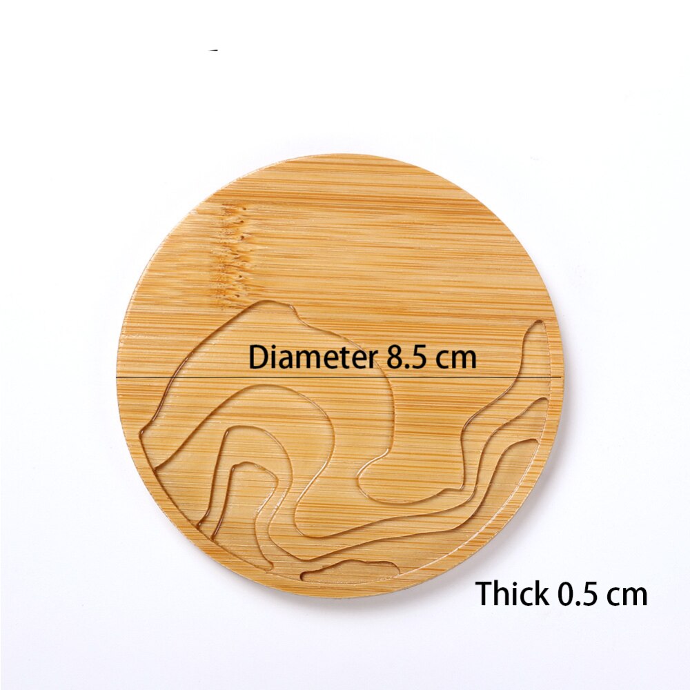 DIY Craft Mold Epoxy Resin Bamboo Coaster Molds Jewelry Ornament Table Decoration Handmade Jewelry Accessories Handcraft: Round