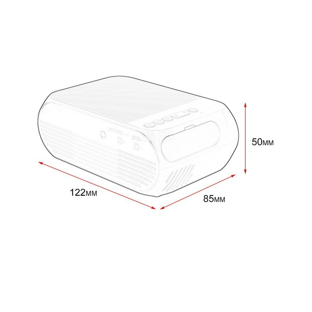 YG320 Mini Projector Full Hd 1080P 3D Multimedia Led Home Theater Ondersteuning Av Hdmi U-Disk Tf Card video Projector