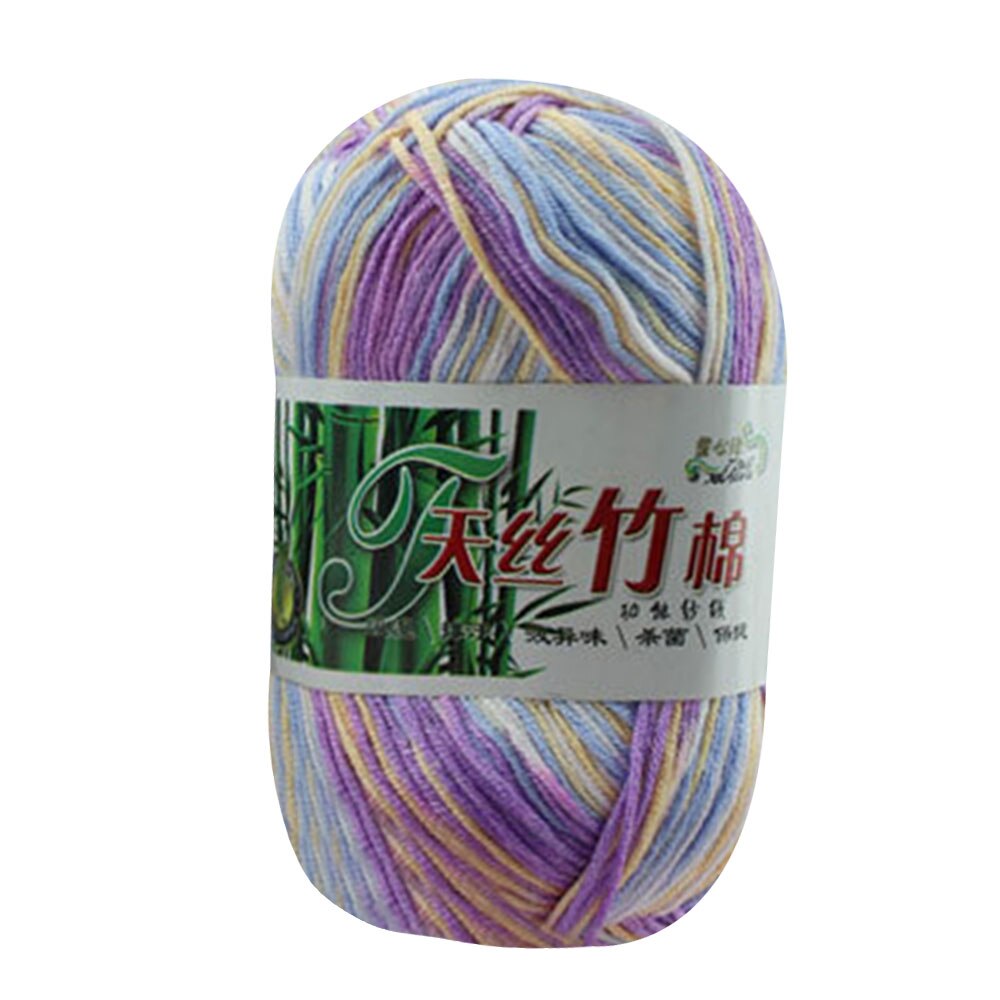 Bamboe Katoenen Garen Zachte Kamgaren Weven Sjaal DIY Draad Breien Handschoen voor Stof voor Handwerk: Bruin