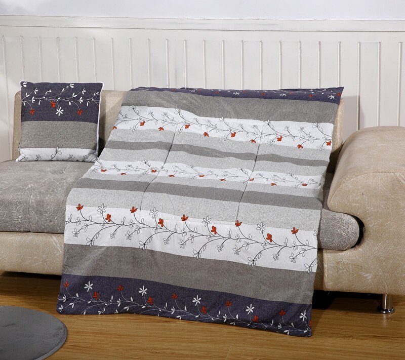 2 in 1 Herbst/Winter Faltbare Kissen Decke Patchwork Decke Decke Auto Sitzkissen Sofa Büro Nickerchen Kissen Für stühle Zurück: 10