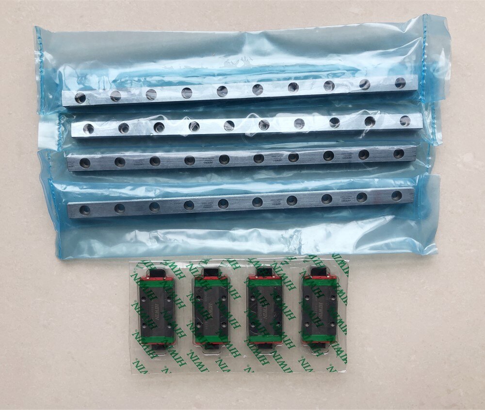 1pc Original Hiwin linear guide MGN12 150 200 250 300 330 350 400 450 500 550 mm MGNR12 rail +1pc MGN12H block carriage cnc 12mm